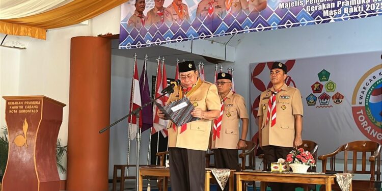 Kak Adhan Dambea Resmi Dilantik Sebagai Ka Mabicab Pramuka Kota Gorontalo Masa Bakti 2025-2030