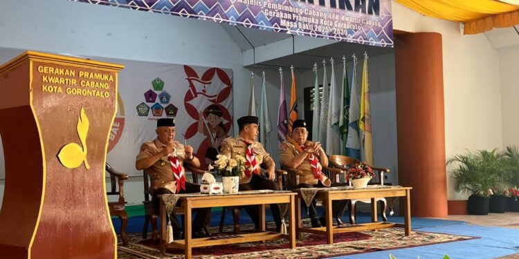 Kak Adhan Dambea Resmi Dilantik Sebagai Ka Mabicab Pramuka Kota Gorontalo Masa Bakti 2025-2030