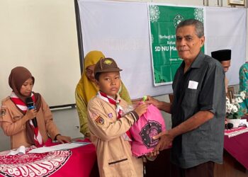 Pramuka Pangkalan SD NU Master Sokaraja Berbagi di Bulan Ramadhan