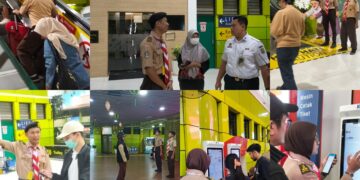 46 Kereta Per Hari! Intip Kesibukan Pramuka Jakarta Pusat Amankan Arus Mudik 2026