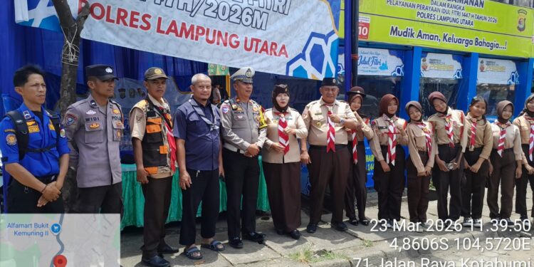 Tim Kbl Kwarda Lampung Kunjungi Pramuka Di Posko Lebaran Bukitkemuning
