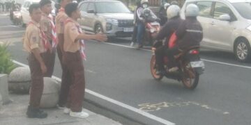 Aksi Nyata Pramuka di Tengah Ramainya Lebaran: Sako SPN Kota Yogyakarta Sigap Layani Masyarakat di Titik Nol