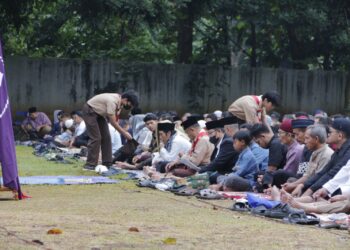 Pramuka Sako SPN Sukses Siapkan Salat Id di Bumi Perkemahan Ragunan, Jamaah Khusyuk dengan Cuaca Cerah