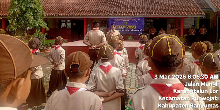 Pembukaan LCTP Siaga Kwarran Purwojati di SDN Karangtalun Lor Berlangsung Meriah