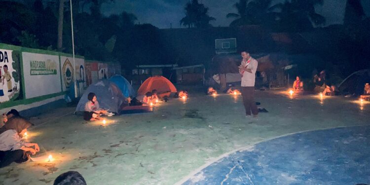 Api Unggun dan Renungan Janji Warnai Pelantikan Penggalang di MTsN 6 Tabalong