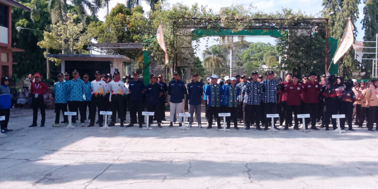 Tampil Memukau, Kontingen MTsN 6 Tabalong Gebrak Panggung Lomba Senam Kreasi Semaphore se-Kabupaten Tabalong