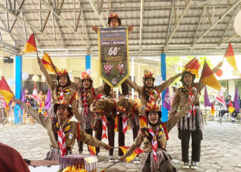 Tampil Memukau, Kontingen MTsN 6 Tabalong Gebrak Panggung Lomba Senam Kreasi Semaphore se-Kabupaten Tabalong