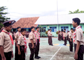 Bangkit Pasca Lebaran, Gugus Depan SMPN 1 Juwiring Awali Kegiatan Dengan Penuh Antusiasme