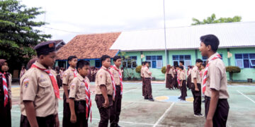 Bangkit Pasca Lebaran, Gugus Depan SMPN 1 Juwiring Awali Kegiatan Dengan Penuh Antusiasme