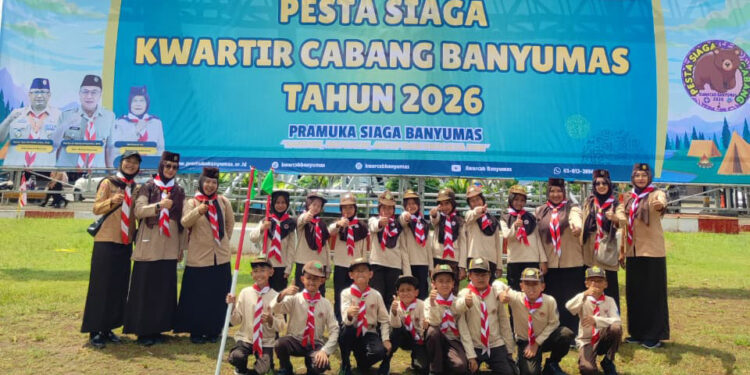 Kirimkan Barung Terbaik, SDN 2 Karanglewas Lor Wakili Purwokerto Barat di Pesta Siaga Kwarcab Banyumas 2026