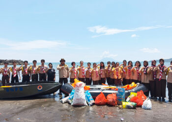 Pramuka BPBD SULUT Gelar Gerakan Aksi Untuk Lingkungan di DAS Tondano dan Pantai Karangria dalam Rangka Hari Bumi