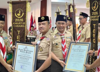 Gerakan Pramuka Kota Tangerang Raih Tiga Tunggul Kwarcab Tergiat Kwarda Banten 2026