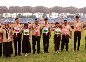 1000 Pramuka Lomba Pascom III Piala Walikota Tangerang di Stadion Benteng Reborn