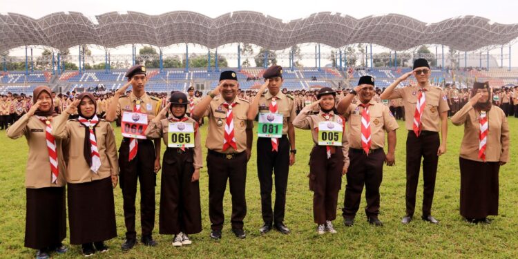 1000 Pramuka Lomba Pascom III Piala Walikota Tangerang di Stadion Benteng Reborn