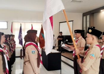 Kepala DP3AP2KB Lantik Pimpinan dan Pamong Saka Kencana Kwarcab Kota Tangerang