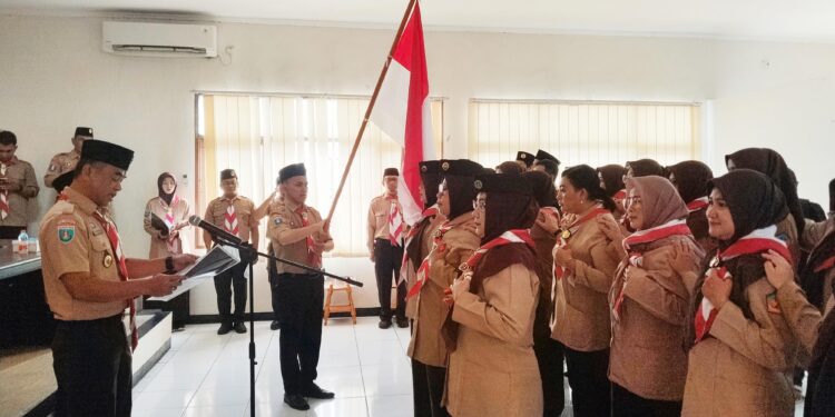 Kepala DP3AP2KB Lantik Pimpinan dan Pamong Saka Kencana Kwarcab Kota Tangerang
