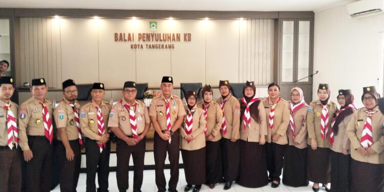 Kepala DP3AP2KB Lantik Pimpinan dan Pamong Saka Kencana Kwarcab Kota Tangerang