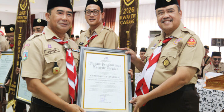 Gerakan Pramuka Kota Tangerang Raih Tiga Tunggul Kwarcab Tergiat Kwarda Banten 2026