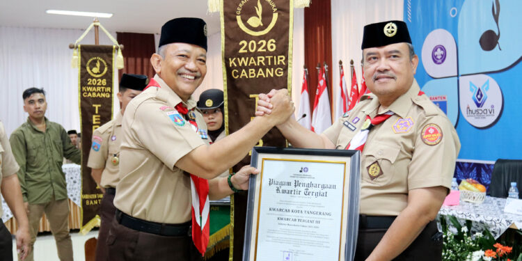 Gerakan Pramuka Kota Tangerang Raih Tiga Tunggul Kwarcab Tergiat Kwarda Banten 2026