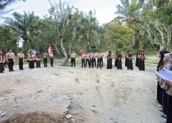 Gerakan Pramuka Nur Ihsan Islamic Full Day School Medan Lantik Pramuka Penggalang dan Penegak