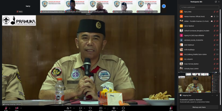 Evaluasi Sistem E-Diklat Pramuka, Kwarnas Dorong Integrasi Data Nasional