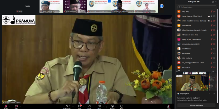 Evaluasi Sistem E-Diklat Pramuka, Kwarnas Dorong Integrasi Data Nasional