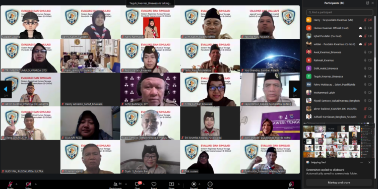 Evaluasi Sistem E-Diklat Pramuka, Kwarnas Dorong Integrasi Data Nasional