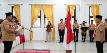 Ketua Kwarda Sumut Lantik Mabicab  Humbahas, Tegaskan Pramuka Harus Jadi Solusi Nyata Bagi Generasi Muda