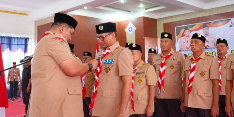Ketua Kwarda Sumut Lantik Bupati Labusel sebagai Mabicab, Dorong Pramuka Jadi Motor Generasi Emas 2045