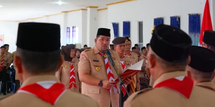 Ketua Kwarda Sumut Lantik Bupati Labusel sebagai Mabicab, Dorong Pramuka Jadi Motor Generasi Emas 2045