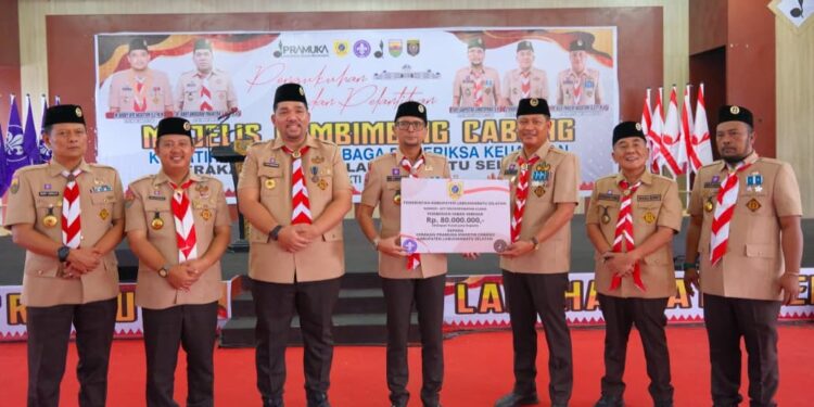 Ketua Kwarda Sumut Lantik Bupati Labusel sebagai Mabicab, Dorong Pramuka Jadi Motor Generasi Emas 2045