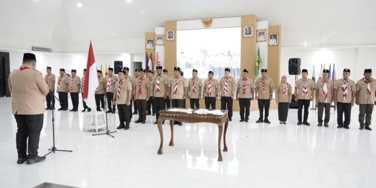 Kwarda Sumut Tegaskan Pramuka Harus Bertransformasi, Mabicab Padang Lawas Resmi Dikukuhkan