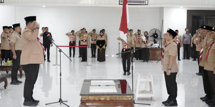 Kwarda Sumut Tegaskan Pramuka Harus Bertransformasi, Mabicab Padang Lawas Resmi Dikukuhkan