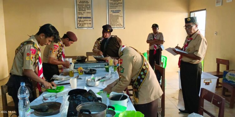 Ratusan Pramuka Tawangharjo Dinilai Kecakapannya