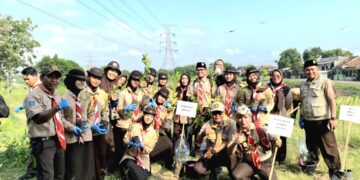 Ratusan Pramuka Kwarcab Kota Serang Turun Aksi! Penanaman Pohon & Susur Sungai Sukses Digelar di Kasemen