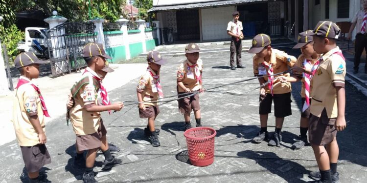 Keceriaan Ratusan Pramuka Siaga Kwarran Tawangharjo