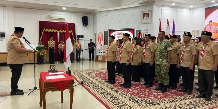 Bupati dan Wakil Bupati Serdang Bedagai Resmi Dilantik Pimpin Gerakan Pramuka, Ketua Kwarda Sumut Tekankan Penguatan Pembinaan Generasi Muda