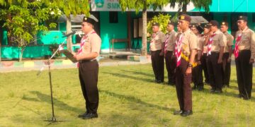 73 Pramuka Garuda Dikukuhkan Kwarcab Grobogan Di SMK Negeri 1 Wirosari