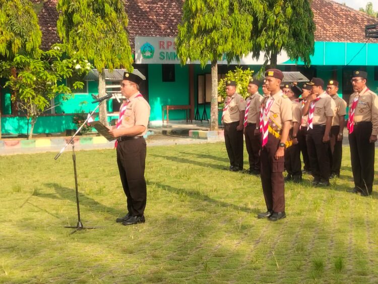 73 Pramuka Garuda Dikukuhkan Kwarcab Grobogan Di SMK Negeri 1 Wirosari