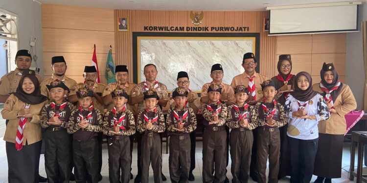 Semangat Menggema! Kontingen Pesta Siaga Kwarran Purwojati Resmi Dilepas ke Tingkat Kwarcab Banyumas