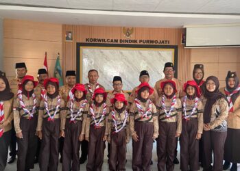 Semangat Menggema! Kontingen Pesta Siaga Kwarran Purwojati Resmi Dilepas ke Tingkat Kwarcab Banyumas