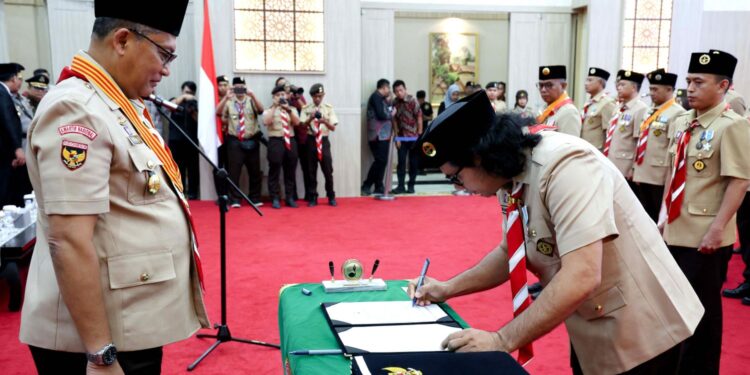 Pelantikan Mabida dan Kwarda Pramuka Banten, Kak Budi Waseso Tekankan Pengabdian dan Ketahanan Pangan