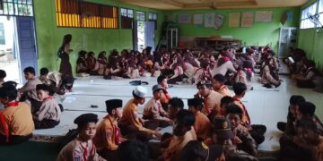 Perkuat Karakter dan Persaudaraan, Pramuka MTsN 6 Tabalong Gelar Latihan Rutin Mingguan