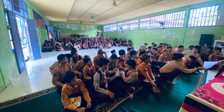 Perkuat Karakter dan Persaudaraan, Pramuka MTsN 6 Tabalong Gelar Latihan Rutin Mingguan