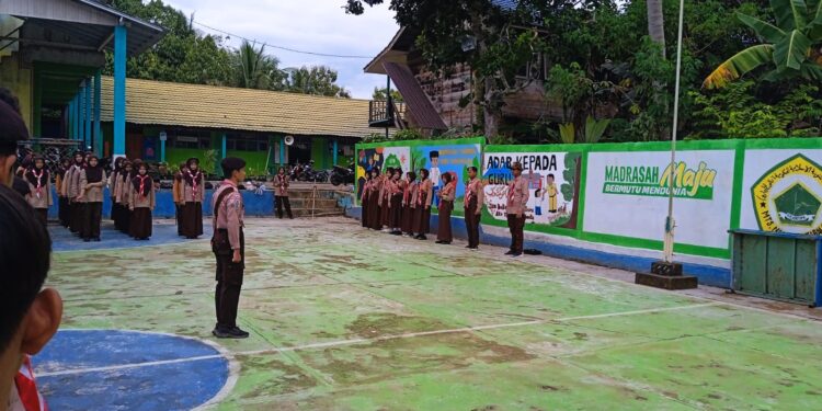 Penuh Kehangatan, Gema Sayonara, Tutup Latihan Rutin Pramuka MTsN 6 Tabalong Semester Genap 2025/2026