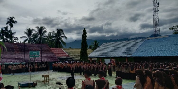 Regenerasi Kepemimpinan: Ka Mabigus MTsN 6 Tabalong Lantik Regu Penggalang Inti Masa Bakti 2026/2027
