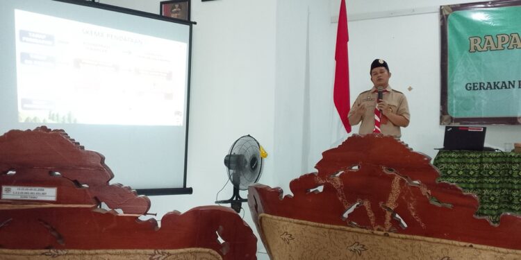 Digitalisasi Data Anggota, Gugus Depan MTsN 6 Tabalong Ikuti Sosialisasi KTA Nasional AyoPramuka