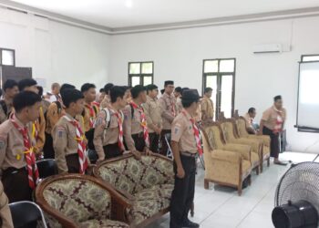 Wakili Gudep MTsN 6 Tabalong, Kak Muhammad Fauzan Hadiri Rakerran Jaro Tahun 2026