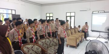 Wakili Gudep MTsN 6 Tabalong, Kak Muhammad Fauzan Hadiri Rakerran Jaro Tahun 2026