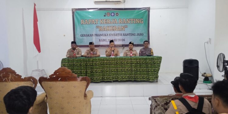 Wakili Gudep MTsN 6 Tabalong, Kak Muhammad Fauzan Hadiri Rakerran Jaro Tahun 2026